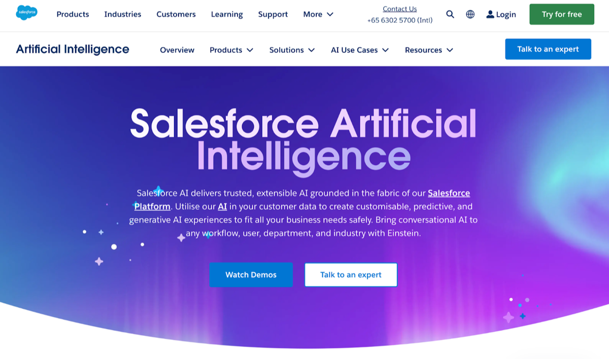 Best AI Tools for Startups - Sales - Salesforce Einstein