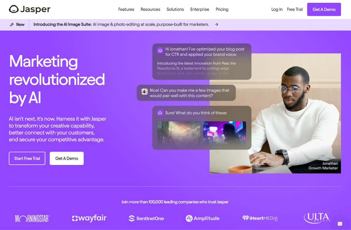 Best AI Tools for Startups - Marketing - Jasper