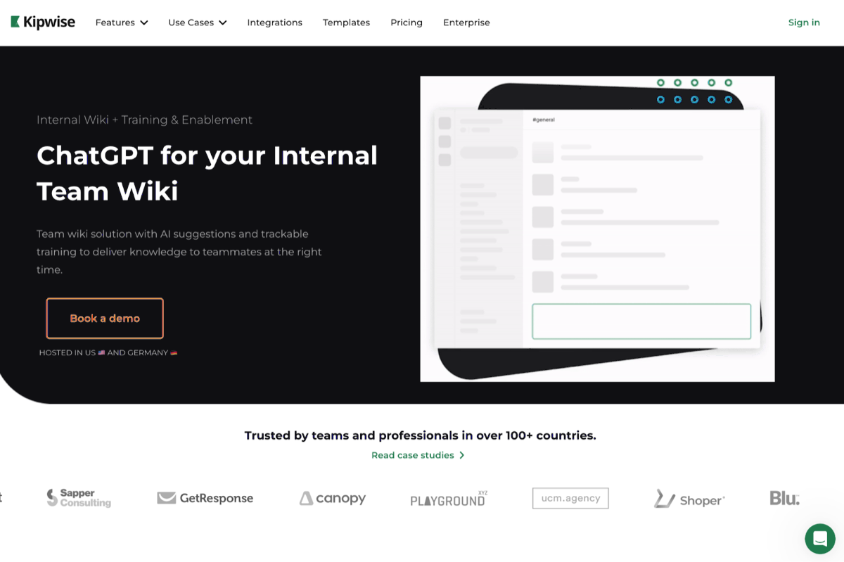 Best AI Tools for Startups - Knowledge Management - Kipwise